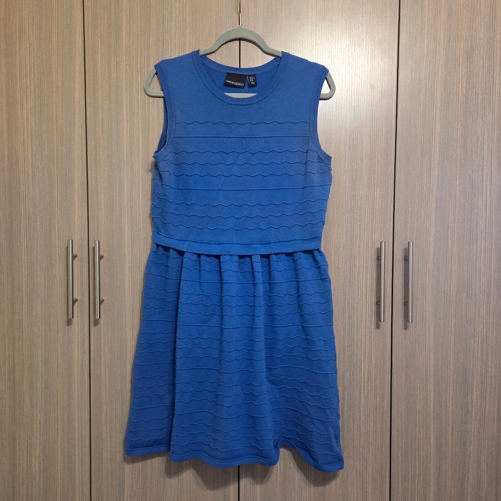 Cynthia Rowley Blue Knit Dress